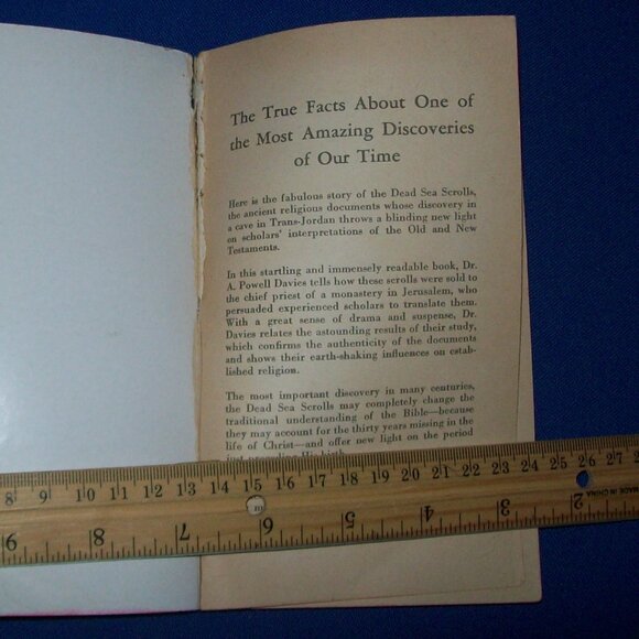 Vintage Paperback Book - The Meaning of the Dead Sea Scrolls- Davies - 1961 - Picture 4 of 4